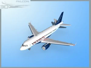 falcon3d  a319 viceroy 3D Model
