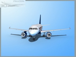 falcon3d  a319 viceroy Model 3D