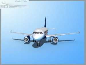 falcon3d  a319 viceroy 3D Model