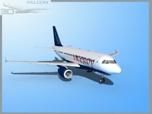 falcon3d  a319 viceroy Model 3D