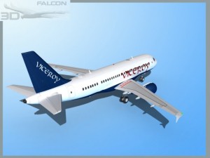 falcon3d  a319 viceroy Model 3D