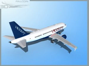 falcon3d  a319 viceroy 3D Model