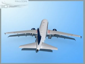 falcon3d  a319 viceroy 3D Model