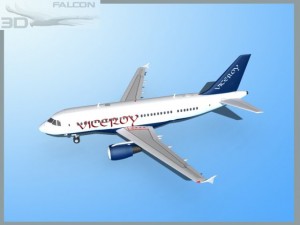 falcon3d  a319 viceroy Model 3D