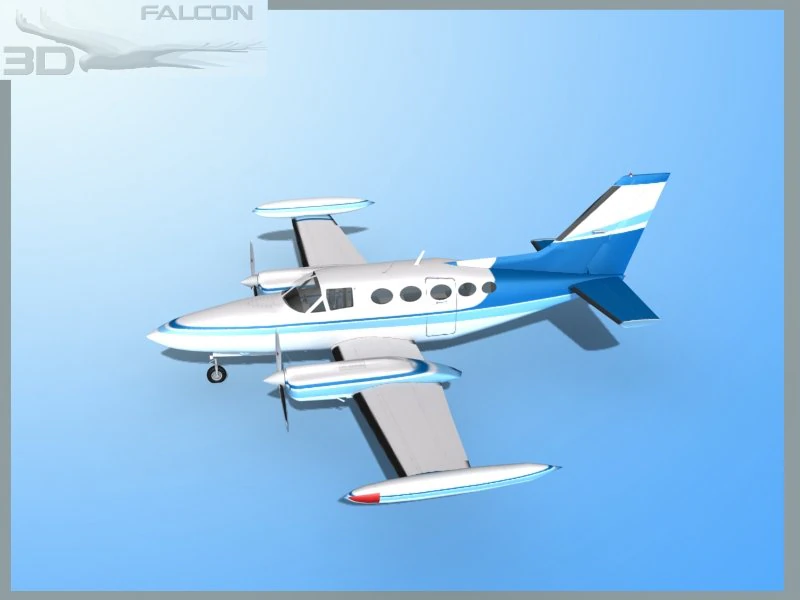 falcon3d c414 chancellor f07 3D Model .c4d .max .obj .3ds .fbx .stl .blend 