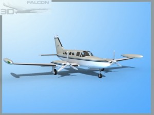 falcon3d c414 chancellor f10 3Dモデル