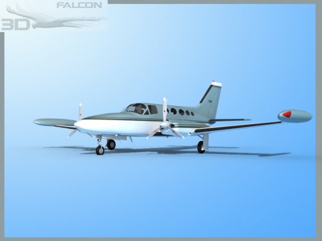 falcon3d c414 chancellor f12 3D Modell .c4d .max .obj .3ds .fbx .stl .blend