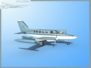 falcon3d c414 chancellor f12 Modelo 3D