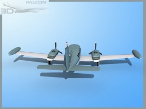 falcon3d c414 chancellor f12 Modelo 3D