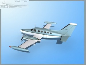 falcon3d c414 chancellor f12 Modelo 3D