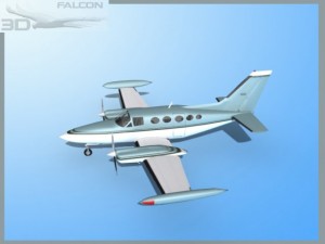 falcon3d c414 chancellor f12 Modelo 3D