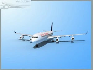 falcon3d a340 600 air canada 3D Model