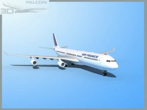 falcon3d a340 600 air france 3D Model