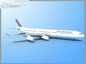 falcon3d a340 600 air france 3D Model