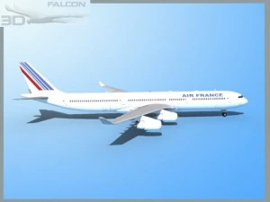 falcon3d a340 600 air france 3D Model