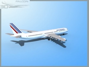 falcon3d a340 600 air france 3D Model
