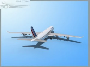 falcon3d a340 600 air france 3D Model