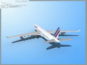 falcon3d a340 600 air france 3D Model