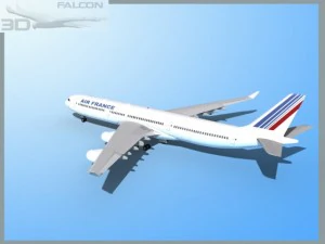 falcon3d a340 600 air france 3D Model