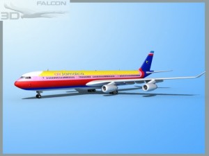 falcon3d a340 600 air jamaica Modelo 3D