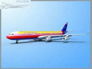 falcon3d a340 600 air jamaica 3D Model