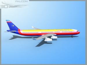 falcon3d a340 600 air jamaica Modelo 3D