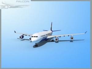 falcon3d a340 600 air tours 3D Model