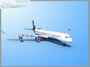 falcon3d a340 600 air tours 3D Model