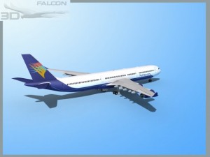 falcon3d a340 600 air tours 3D Model