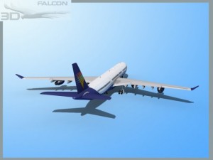falcon3d a340 600 air tours 3D Model