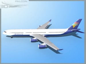 falcon3d a340 600 air tours 3D Model