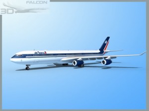 falcon3d a340 600  air transat 3D Model