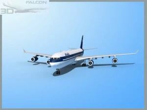 falcon3d a340 600  air transat 3D Model