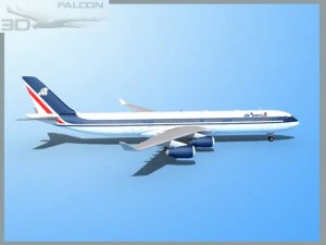 falcon3d a340 600  air transat 3D Model