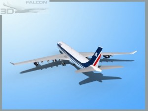 falcon3d a340 600  air transat 3D Model