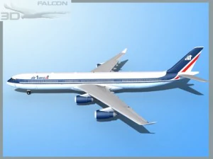falcon3d a340 600  air transat 3D Model