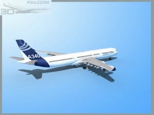 falcon3d a340 600 airbus2 3D Model