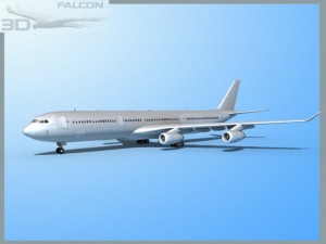 falcon3d a340 600 bare metal Modelo 3D