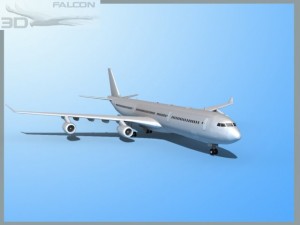 falcon3d a340 600 bare metal 3D Model
