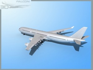 falcon3d a340 600 bare metal 3D Model