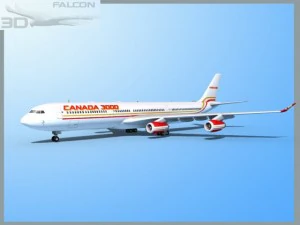 falcon3d a340 600 canada 3000 3D Model