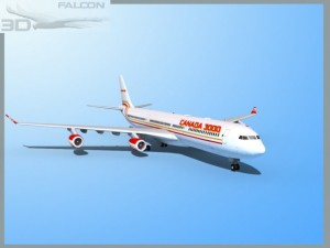 falcon3d a340 600 canada 3000 3D Модель