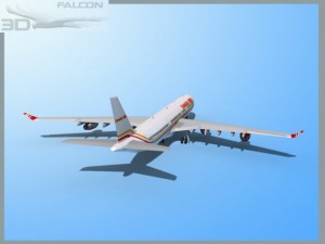 falcon3d a340 600 canada 3000 3D Модель