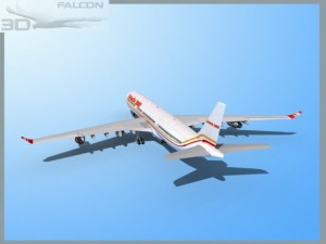 falcon3d a340 600 canada 3000 3D Модель
