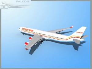 falcon3d a340 600 canada 3000 3D Model