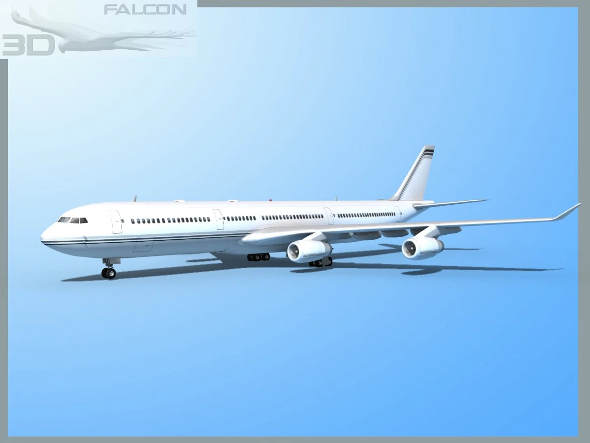 falcon3d a340 600 corporate 1 3D Model .c4d .max .obj .3ds .fbx .stl .blend