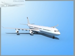 falcon3d a340 600 corporate 1 3Dモデル