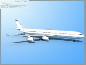 falcon3d a340 600 corporate 1 3Dモデル