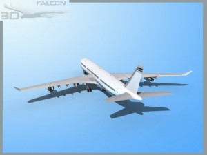 falcon3d a340 600 corporate 1 3Dモデル
