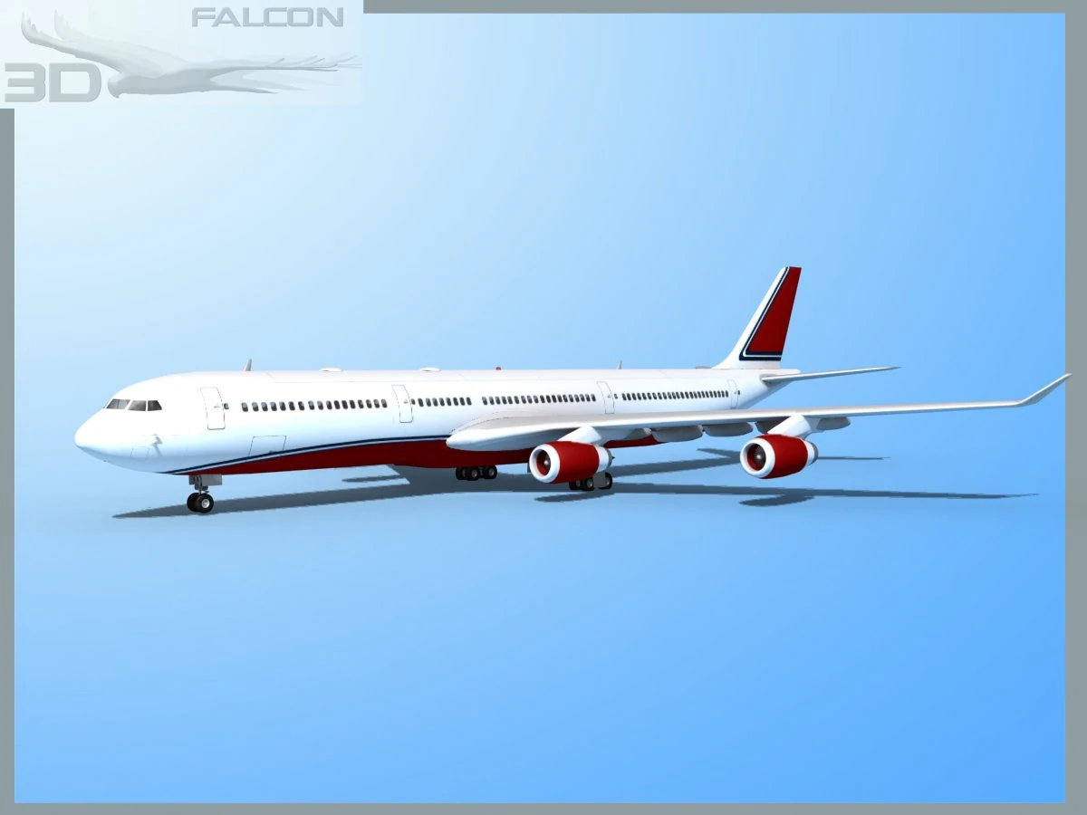 falcon3d a340 600 corporate 2 3D Model .c4d .max .obj .3ds .fbx .stl .blend